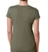 Next Level 6740 Tri-Blend V in Military green back view