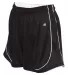 Badger Sportswear 4118 Women's B-Core Pacer Shorts Black/ White side view