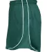 Badger Sportswear 4118 Women's B-Core Pacer Shorts Forest/ White side view