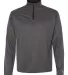Badger Sportswear 4102 B-Core Quarter-Zip Pullover Graphite/ Black front view