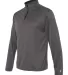 Badger Sportswear 4102 B-Core Quarter-Zip Pullover Graphite/ Black side view
