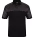 Badger Sportswear 3341 Tonal Blend Sport Shirt Black/ Black Tonal Blend front view