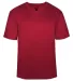 Badger Sportswear 4124 B-Core V-Neck T-Shirt Red front view