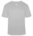 Badger Sportswear 4124 B-Core V-Neck T-Shirt Silver front view