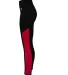 Badger Sportswear 4637 Women's Panel Tight Black/ Red side view