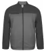 Badger Sportswear 7633 Victory Jacket Steel Heather/ Graphite front view