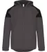 Badger Sportswear 7643 Rival Jacket Graphite/ Black front view