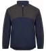 Badger Sportswear 7644 Contender Quarter-Zip Jacke Navy/ Graphite front view