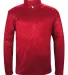 Badger Sportswear 4134 Line Embossed Quarter-Zip L Red Line Embossed front view