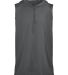 Badger Sportswear 2108 Youth B-Core Sleeveless Hoo in Graphite front view