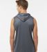 Badger Sportswear 4108 B-Core Sleeveless Hooded T- in Graphite back view