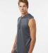 Badger Sportswear 4108 B-Core Sleeveless Hooded T- in Graphite side view
