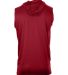 Badger Sportswear 4108 B-Core Sleeveless Hooded T- in Red back view