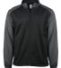 Badger Sportswear 7650 Soft Shell Sport Jacket Black/ Graphite front view