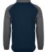 Badger Sportswear 7650 Soft Shell Sport Jacket Navy/ Graphite back view