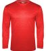 Badger Sportswear 1001 FitFlex Performance Long Sl in Red front view