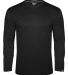 Badger Sportswear 1001 FitFlex Performance Long Sl in Black front view