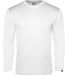 Badger Sportswear 1001 FitFlex Performance Long Sl in White front view