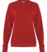 Badger Sportswear 1041 FitFlex Women's French Terr in Red front view