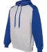 Badger Sportswear 1249 Sport Athletic Fleece Hoode Oxford/ Royal side view