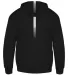 Badger Sportswear 2456 Youth Sideline Fleece Hoode Black/ White back view