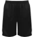 Badger Sportswear 6149 Women's Court Rev. Shorts Black/ White front view