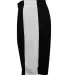 Badger Sportswear 6149 Women's Court Rev. Shorts Black/ White side view