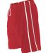 Badger Sportswear 577PPY Youth Dri-Mesh Pocketed T Red/ White side view