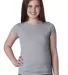 Next Level 3710 The Princess Tee in Heather gray front view