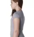 Next Level 3710 The Princess Tee in Heather gray side view