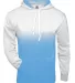 Badger Sportswear 1403 Ombre Hooded Sweatshirt Columbia Blue front view
