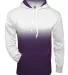 Badger Sportswear 1403 Ombre Hooded Sweatshirt Purple front view