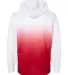 Badger Sportswear 1403 Ombre Hooded Sweatshirt Red back view