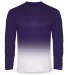 Badger Sportswear 2204 Youth Ombre Long Sleeve T-S Purple front view