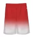 Badger Sportswear 2206 Youth Ombre Shorts Red front view