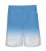 Badger Sportswear 2206 Youth Ombre Shorts Columbia Blue front view