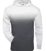 Badger Sportswear 2403 Youth Ombre Hooded Sweatshi Graphite front view