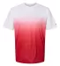 Badger Sportswear 4203 Ombre T-Shirt Red front view