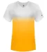 Badger Sportswear 4207 Women's V-Neck Ombre T-Shir Gold front view