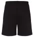 Badger Sportswear 1207 Athletic Fleece Shorts Black back view