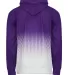 Badger Sportswear 1404 Hex 2.0 Hooded Sweatshirt in Purple back view
