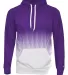 Badger Sportswear 1404 Hex 2.0 Hooded Sweatshirt in Purple front view