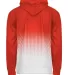Badger Sportswear 1404 Hex 2.0 Hooded Sweatshirt in Burnt orange back view