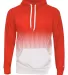 Badger Sportswear 1404 Hex 2.0 Hooded Sweatshirt in Burnt orange front view