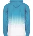 Badger Sportswear 1404 Hex 2.0 Hooded Sweatshirt in Columbia blue back view