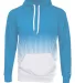 Badger Sportswear 1404 Hex 2.0 Hooded Sweatshirt in Columbia blue front view