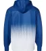 Badger Sportswear 1404 Hex 2.0 Hooded Sweatshirt in Royal back view