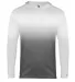 Badger Sportswear 2205 Youth Ombre Long Sleeve Hoo Graphite front view