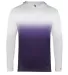 Badger Sportswear 2205 Youth Ombre Long Sleeve Hoo Purple front view