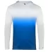 Badger Sportswear 2205 Youth Ombre Long Sleeve Hoo Royal front view